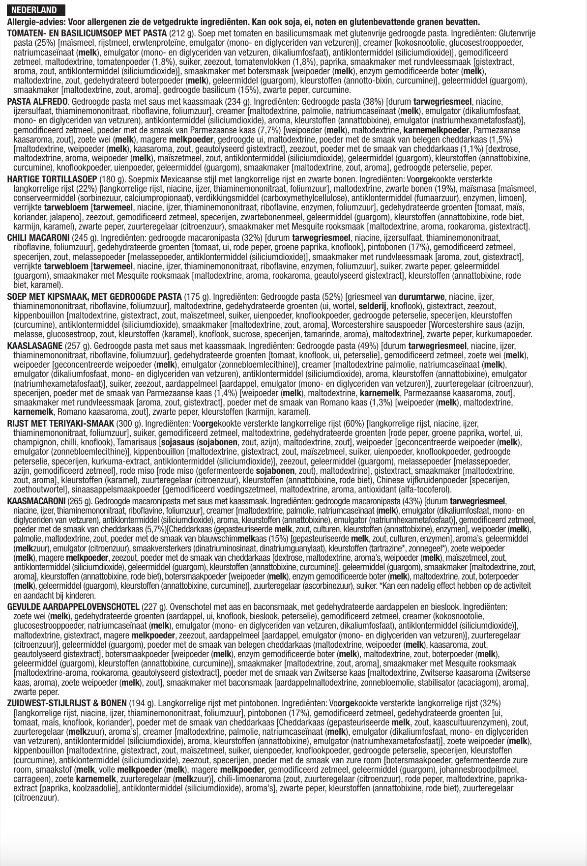 ReadyWise RW01-160 – Europees etiket met productinformatie